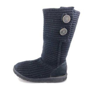 UGG Australia Cardy Tall Knit Winter Boots Kids 6